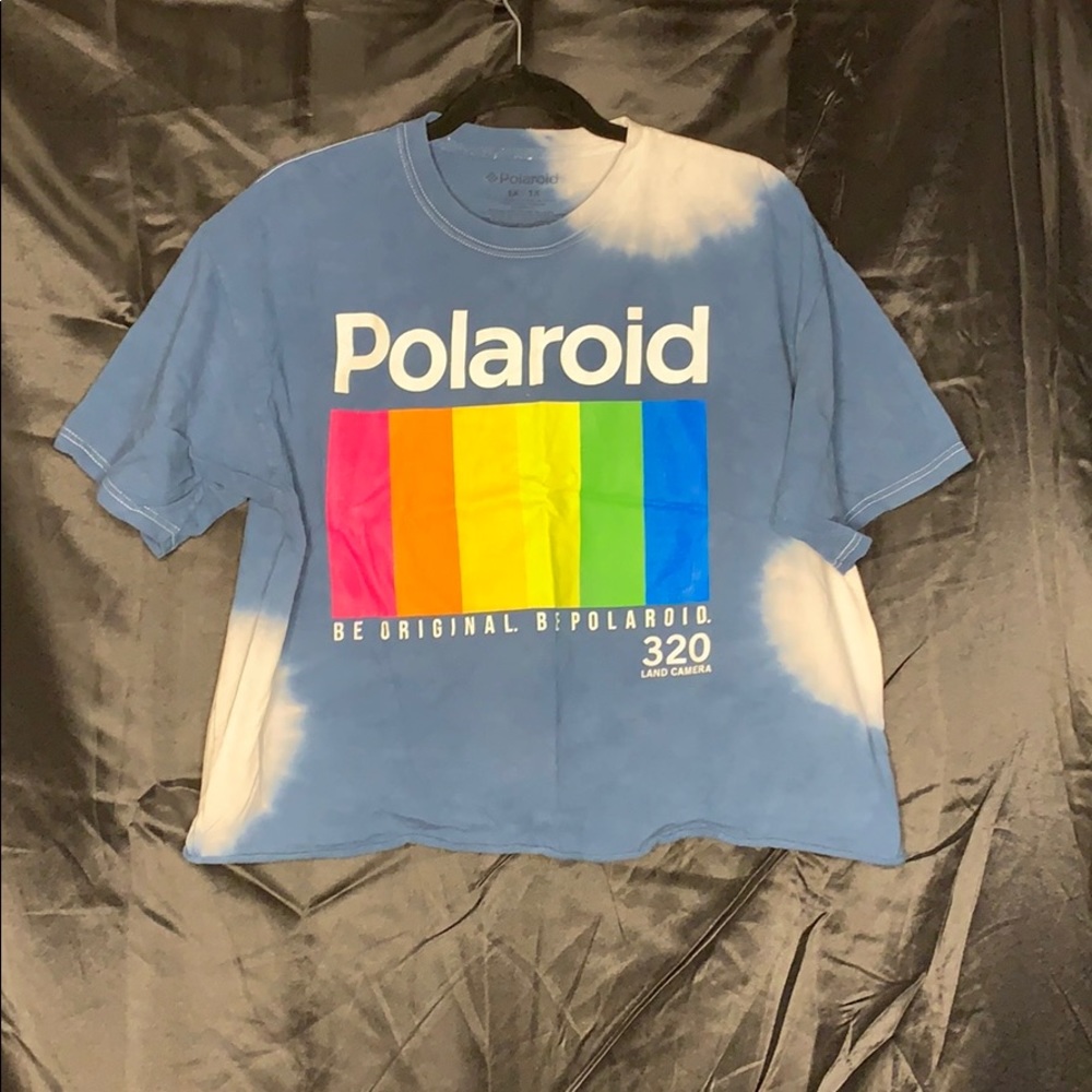 Plus size Polaroid crop top